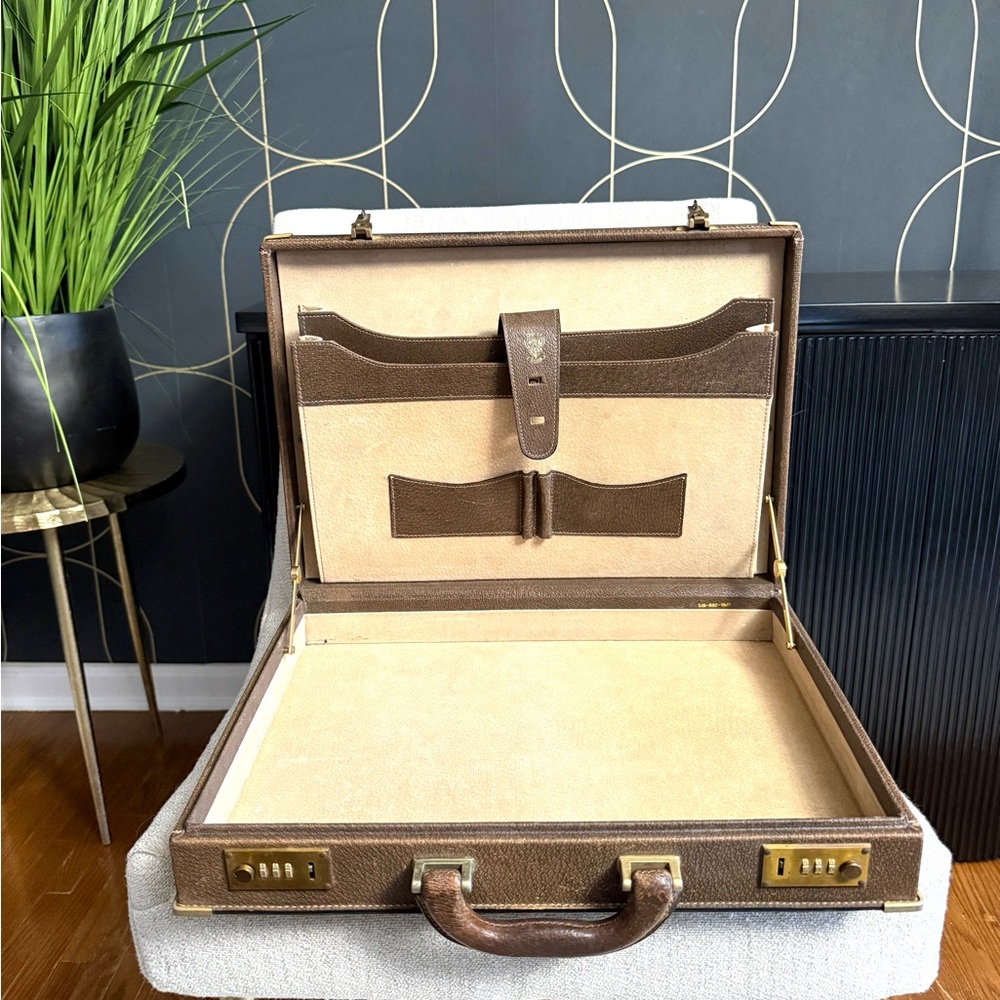 Gucci authentic vintage small trunk supreme coated canvas document case - Picture 12 of 16